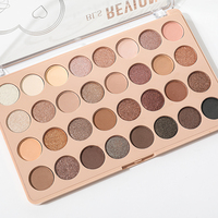 Palette de fards à paupières en poudre haute pigmentation, effet chatoyant, satiné, pailleté, mat, sans cruauté, waterproof, minéral, marque privée, clair/foncé
