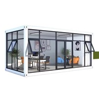 Maison préfabriquée en conteneur, maison en conteneur modifiée, villa miniature moderne, célèbre sur internet, cabane mobile de glamping