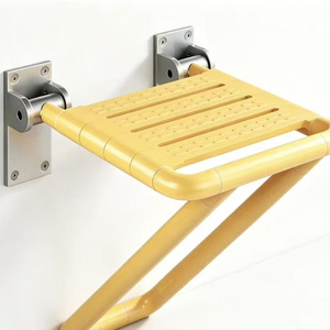 Huashifu Bathroom <b>Folding</b> <b>Stool</b> 42x35x45cm Stainless Steel Wall Mounted Elderly Safety Shower Seat - Product Image 2