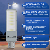 Lampu Jalan LED CET-140A Hemat Energi Harga Terjangkau IP66 dengan Penutup Aluminium 150W-300W Garansi 3 Tahun