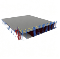 Plateforme de stockage de type loft - Structure en acier démontable robuste et personnalisable pour entrepôts et mezzanines