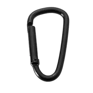 Großhandel Flat D-Ring Candy Farbe Aluminium Metall legierung Schlüssel bund Haken Karabiner Karabiner