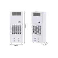 Humidificateur d'air industriel électrique neuf de 12 kg/h avec technologie de film humide, affichage numérique et construction métallique pour grands espaces