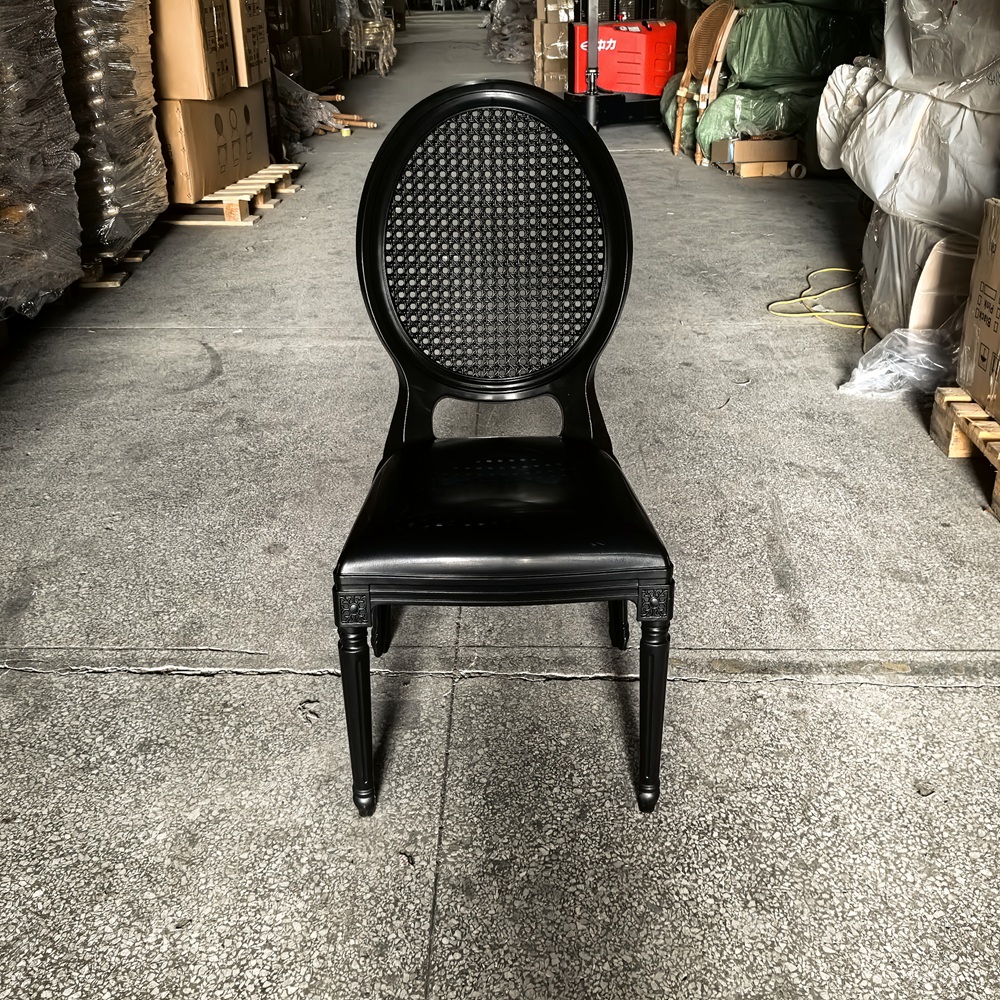 Wholesales Cheap Black Net O Back PP Plastic Wedding Chair