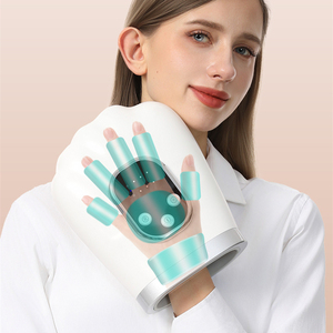 Masseur de main à compression d'air rechargeable avec chaleur constante et thérapie par lumière rouge et bleue pour soulager les douleurs musculaires raides, sans fil - Product Image 2