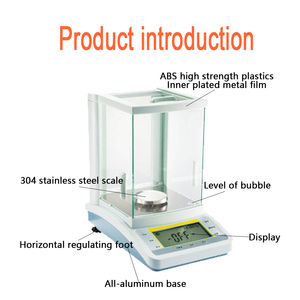 <span class=keywords><strong>Balance</strong></span> analytique numérique de laboratoire scientifique SUGOLD FA-504B, capacité 50g, précision 0,1mg, en plastique - Product Image 2