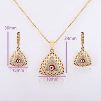 Parure de bijoux de mariage et de fiançailles en zircon blanc de haute qualité et pierre œil-de-tigre rouge, plaquée or, collier et boucles d'oreilles pour fêtes