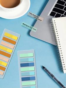 Notas Adhesivas con Degradado de Color, Diseño Malaquita, Etiquetas Planas para Lectura y Registro - Product Image 5