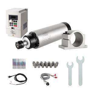 Zhong Hua Jiang ER20 80mm 2.2KW 110V/220V Motor de Husillo CNC Refrigerado por Aire con Kit VFD para Taladrado y Grabado, con Conexión BT30 para Fresadora de Punta - Product Image 1