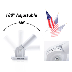 Аксессуары для дисплея 6FT наружный флагшток 5-секционный 1,8 м черный флагшток из нержавеющей стали - Product Image 6