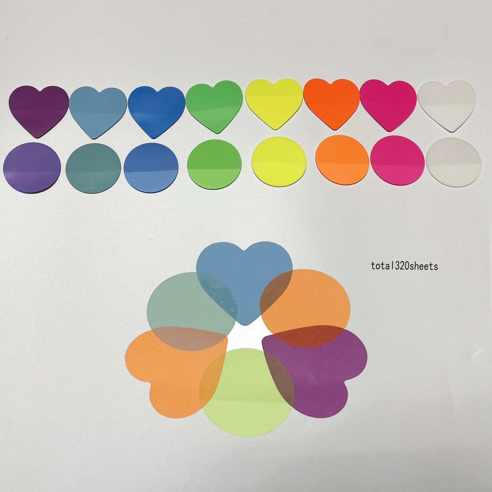 Fluorescent Love + round shape