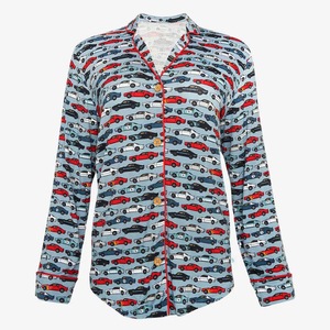 Pijamas de Algodón para Hombre, Conjunto de <span class=keywords><strong>Pijama</strong></span> Holgado de Primavera y Otoño, Doble Capa de Gasa, Crepé de Algodón, Manga Larga - Product Image 3