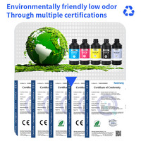 Goosam 1000ML Encre neutre dure Cmykwv Uv DTF pour tête d'impression d'imprimante Epson Xp600 Tx800 I1600 I3200 DX4 Dx5 DX7 Dx10 Uv