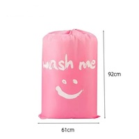 Sac à linge portable en nylon de grande capacité, écologique, durable, organisateur de rangement, pochette, logo personnalisé, couleur, lavable en machine, sale