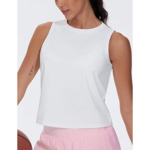 FOXA Lot de 3 débardeurs de sport pour femme, séchage rapide, col rond, sans manches, pour le yoga - Product Image 2