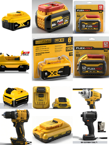 Batería DeWalt de 9.0Ah 20V/60V <span class=keywords><strong>con</strong></span> Indicador <span class=keywords><strong>LED</strong></span>, Totalmente Compatible <span class=keywords><strong>con</strong></span> Herramientas Eléctricas Inalámbricas DCB609, en Existencia para Envío Inmediato - Product Image 5