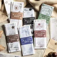 Bloc-notes de 30 pièces par paquet, série de marqueurs de papier Boymarker, thème végétal, journal décoratif, matériel de base, 6 modèles