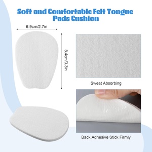 Coussinets de semelle en feutre blanc auto-adhésifs antidérapants pour chaussures <span class=keywords><strong>trop</strong></span> grandes, inserts rembourrés doux pour hommes et femmes - Product Image 2