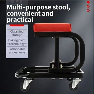 Tabouret roulant universel pour réparation automobile avec plateau de rangement – Idéal pour atelier et déplacement - Product Image 3