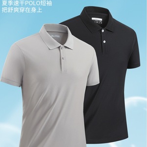Summer Quick Dry Polo Shirt Nylon Thin Loose Fit For <b>Work</b> Sport Wear - Product Image 1