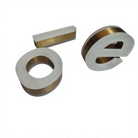 Signalétique personnalisée en acier inoxydable avec logo LED 3D éclairé, pour intérieur/extérieur, entrées d'entreprises, halls d'hôtels, immeubles de bureaux
