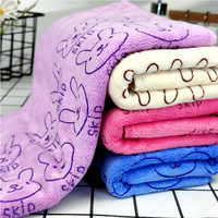 Thickened Microfiber Square Cartoon Pattern Printed Eco-Friendly Quick-Dry Towel for Children's Home Bedroom Table Cleaning