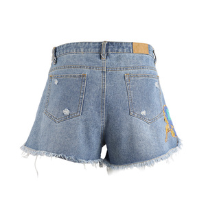 Nuovo stile di perline con paillettes Applique da donna Sexy Mini Shorts in <span class=keywords><strong>jeans</strong></span> caldi per ragazze - Product Image 2
