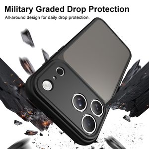 เคสใสแบบด้านสำหรับ <span class=keywords><strong>iPhone</strong></span> 17 Pro Max 16 Pro Max 17e 15 <span class=keywords><strong>Plus</strong></span> <span class=keywords><strong>14</strong></span> Pro 13 ป้องกันระดับทหาร ฝาครอบโทรศัพท์มือถือแบบแข็ง - Product Image 4