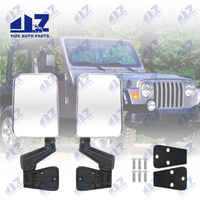 2 Buah Spion Samping Mobil Krom untuk Jeep Wrangler Aksesoris 1997-2007 TJ