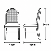 Chaise de salle à manger professionnelle style bistrot français avec dossier médaillon, cadre en métal vintage à dossier arqué, assise rembourrée verte pour café