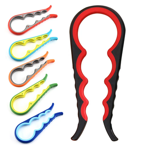 Ouvre-bocal 4 en 1 multi-tailles, ouvre-bouteille, ouvre-couvercle, poignée ergonomique antidérapante, ouverture facile, universel, réglable - Product Image 1