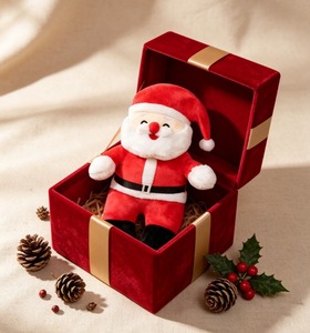 Collezione Invernale Premium di Peluche Stile Babbo Natale con Barba Bianca Soffice e Morbida al Tatto - Product Image 2