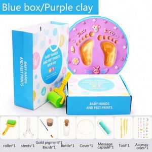 Baby Handprint Footprint Photo Frame DIY Soft Toy Slime Clay Mold Kit Eco-friendly <b>Polymer</b> Plasticine 3D Casting Kit - Product Image 6