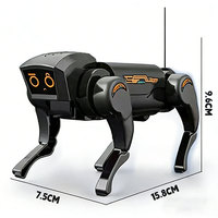 Chien robot en plastique télécommandé et à commande vocale, style influenceur ; Jouet éducatif robotique pour l'interaction parent-enfant
