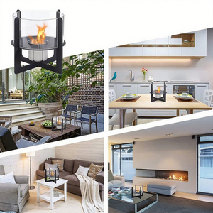 Nuevo Diseño de Mini Chimenea de Patio, <span class=keywords><strong>Brasero</strong></span> Portátil de Acero Inoxidable para Mesa, <span class=keywords><strong>Brasero</strong></span> de Etanol sin Humo con Decoración de Adoquines - Product Image 6