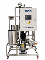 Filtre à membrane céramique à l'échelle pilote, coque en acier inoxydable, garantie de 2 ans pour la filtration, marque HCCM, compatibilité multi-tension