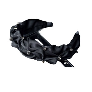 Ankela - Diadema de mujer roja con diseño de rombos, borde ancho, corona alta, versátil, minimalista y sofisticada, con clip para el pelo - Product Image 5