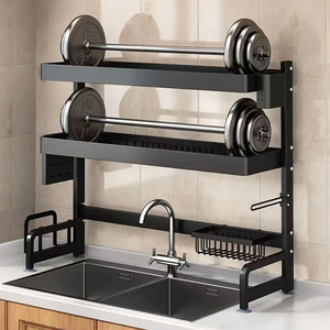 <span class=keywords><strong>Escurridor</strong></span> <span class=keywords><strong>de</strong></span> <span class=keywords><strong>Platos</strong></span> Metálico <span class=keywords><strong>Barato</strong></span> al por Mayor para Cocina, Soporte <span class=keywords><strong>de</strong></span> Almacenamiento Sobre el Fregadero, Escurreplatos - Product Image 2