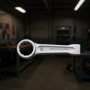 Llave de boca redonda de acero al vanadio de 46 mm de longitud extra larga para reparación mecánica - Product Image 3