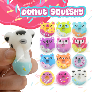 Mini Jouet Donut Fudge Classique en TPR, Jouet Mochi Extensible et à Presser, Jouet Éducatif de Décompression en Forme de Donut - Product Image 2