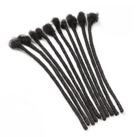 Jiffyhair Afro Kinky Locs Extension 100% Extension de cheveux humains Soft Regular Dread Handmade Locs