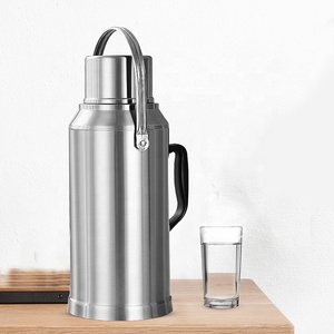 Bình Nước Dung Tích Lớn Bằng Thép Không Gỉ Bình Giữ Nhiệt Nắp Phẳng Có Cấu Trúc Hai Lớp Bảo Quản Nhiệt 24 Giờ - Product Image 1