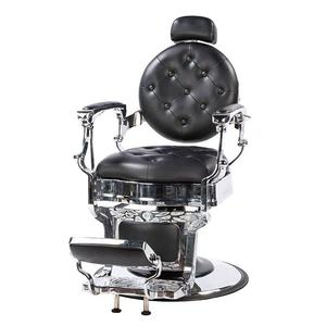 Nouveau Fauteuil de Barbier Moderne en Cuir Noir avec Grande Pompe Hydraulique, Base Ronde, Mobilier de Salon, Fauteuil de Repos - Product Image 3