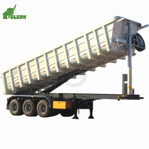 Remolque Volquete Hidráulico de 60-80 Toneladas, 3-4 Ejes, 40 Metros Cúbicos, Remolque Volquete Trasero Compacto para Tractor, Semirremolques <span class=keywords><strong>en</strong></span> <span class=keywords><strong>Venta</strong></span> - Product Image 2