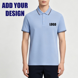 Wholesale Blank Short Sleeve Polo Stripe T-Shirts Printing Logo Homme T Shirt Printed Casual Plain Customized <b>Tshirts</b> For Men - Product Image 3