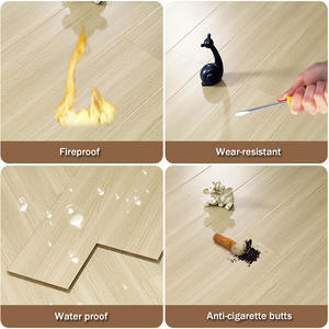 <span class=keywords><strong>Suelo</strong></span> <span class=keywords><strong>laminado</strong></span> resistente al agua AC4 de 8mm y 12mm, <span class=keywords><strong>color</strong></span> madera de roble, fácil clic, tratamiento de superficie mate de alto brillo, gris oscuro claro Natural - Product Image 2