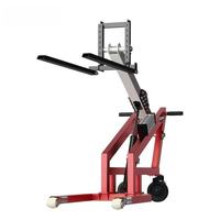 Chariot de manutention électrique KEYI DHE-350 avec levage hydraulique automatique, capacité de charge 500 kg, plateforme élévatrice, roues en PU, hauteur de levage max. 1500 mm