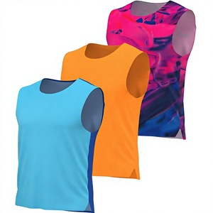 Chaleco Deportivo de Verano para Hombre, Talla Europea, Cuello Redondo, Tejido Elástico, para Fitness, Running, Sin Mangas, Delgado, de Secado Rápido - Product Image 2