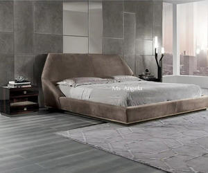 <span class=keywords><strong>Lit</strong></span> <span class=keywords><strong>matelassé</strong></span> <span class=keywords><strong>de</strong></span> luxe style italien, <span class=keywords><strong>lit</strong></span> king size, moderne, avec tête <span class=keywords><strong>de</strong></span> <span class=keywords><strong>lit</strong></span> courbée, nouvel arrivage, en faux cuir, modèle <span class=keywords><strong>de</strong></span> créateur - Product Image 3