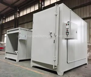 LPG Gas Diesel Electric Tube Heating Electrostatic Powder Coating Oven Drying Batch Powder Coat Oven Custom Design Floor Trolley